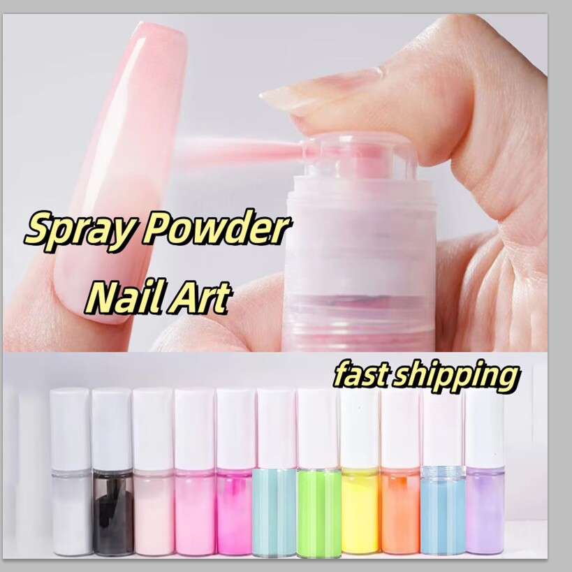 Nail Art Ombre Pink - 10g/Bottle Neon Pink Ombre Powder Press