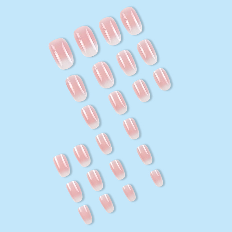 24Pcs Oval Short Pink Press on - Nail Art Ombre Pink recension och pris