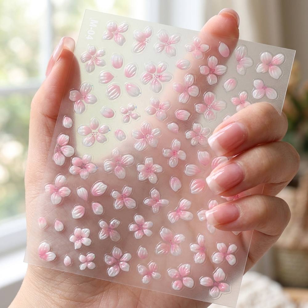 1Pc Embossed Gradient Ombre De - Nail Art Ombre Pink recension och pris
