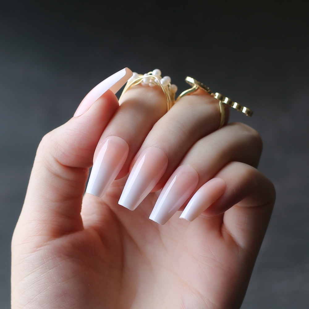 DIY Salon Art Stiletto glossy  - Nail Art Ombre Pink recension och pris