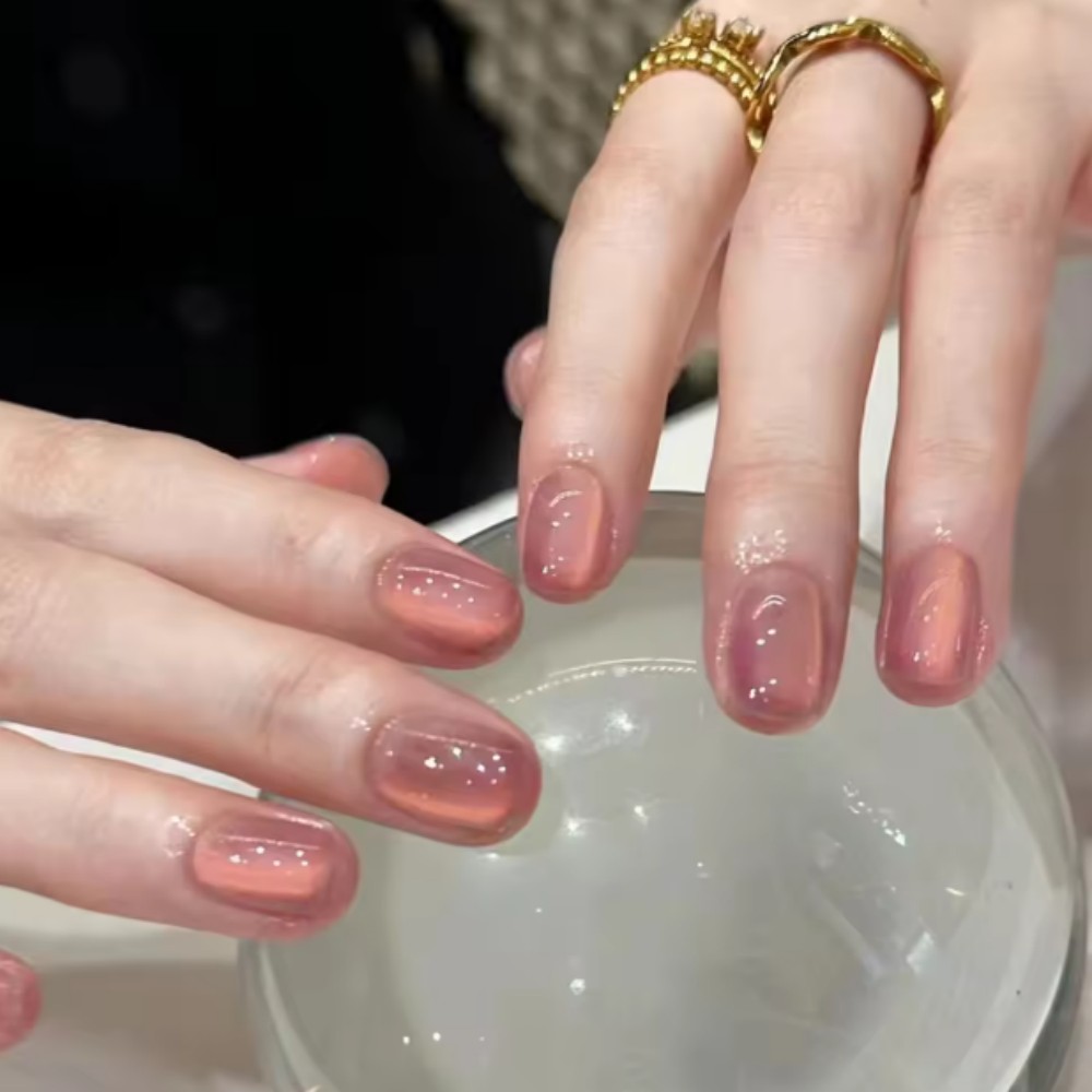 24Pcs Removable Wearable Nail  - Nail Art Ombre Pink recension och pris