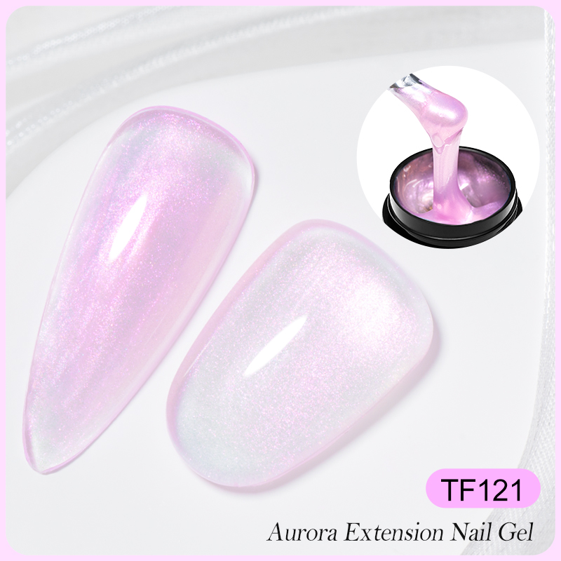 6Pcs/Set Aurora Extension Nail - Nail Art Ombre Pink recension och pris