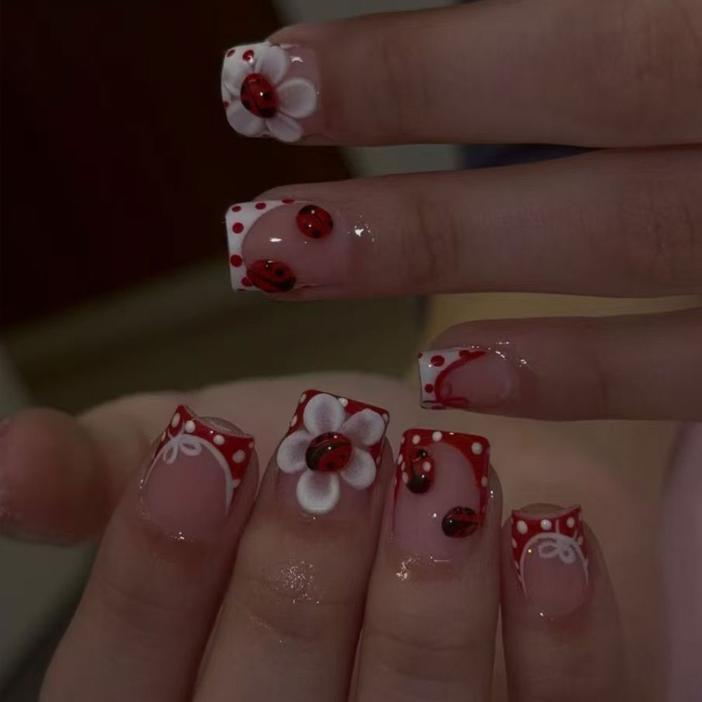 24 Pieces Per Set. Rectangular - Nail Art French Nails recension och pris