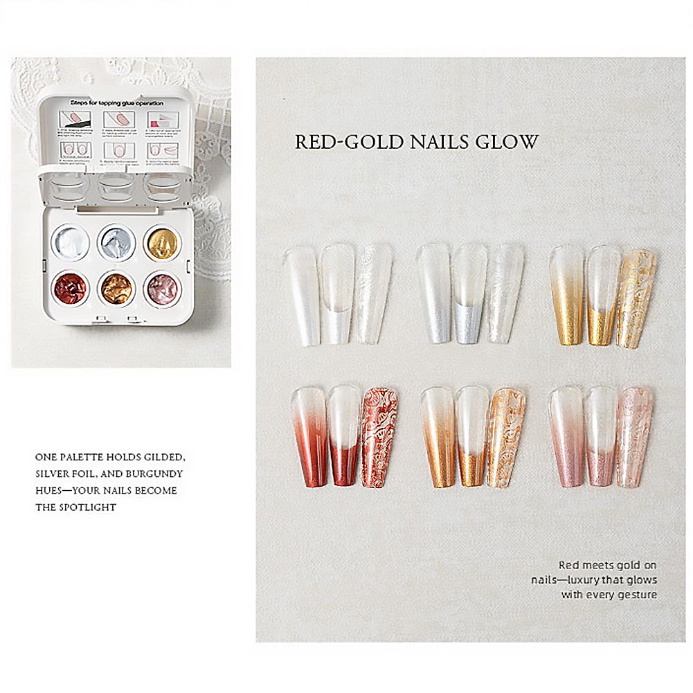 6 Colors Ombre Nail Gradient G - Nail Art Ombre Pink recension och pris