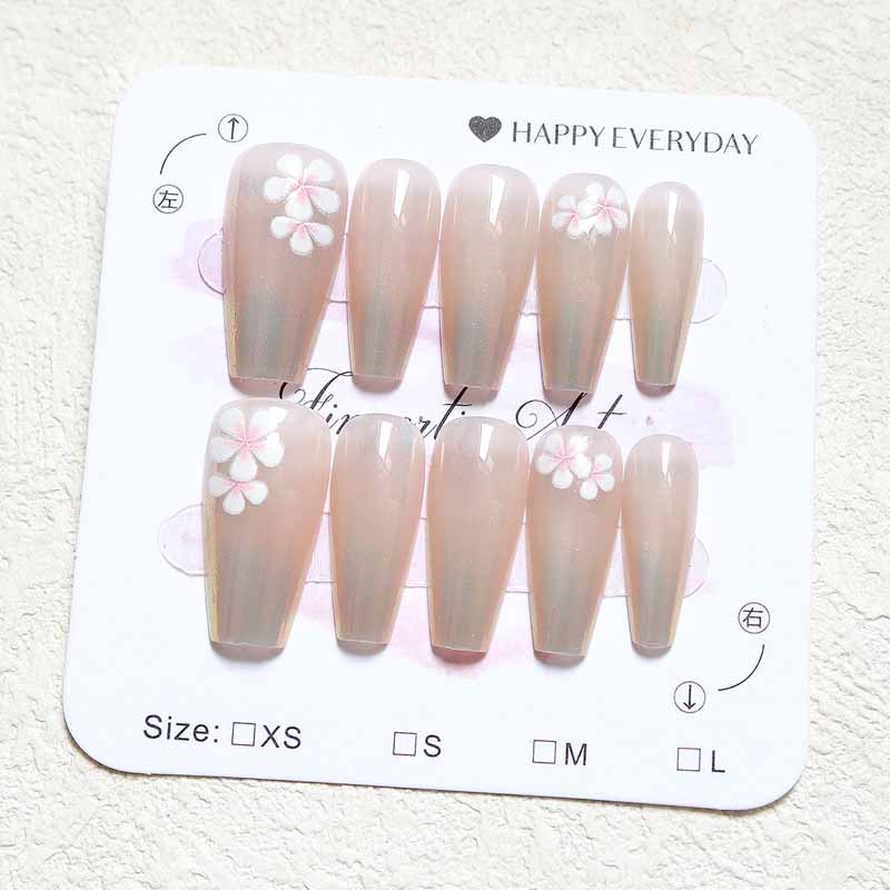 10 Pcs Women French Style High - Nail Art French Nails recension och pris