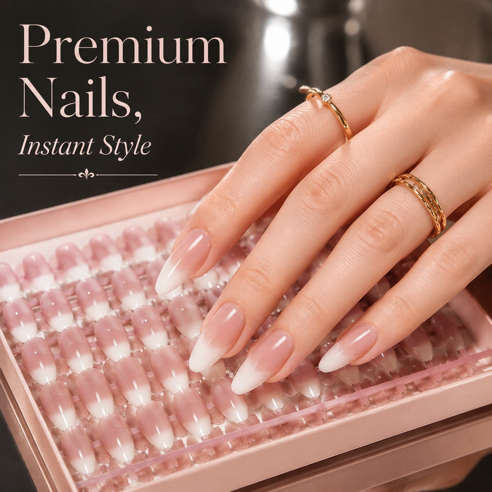 150Pcs Ins Style French Gradie - Nail Art Ombre Pink recension och pris