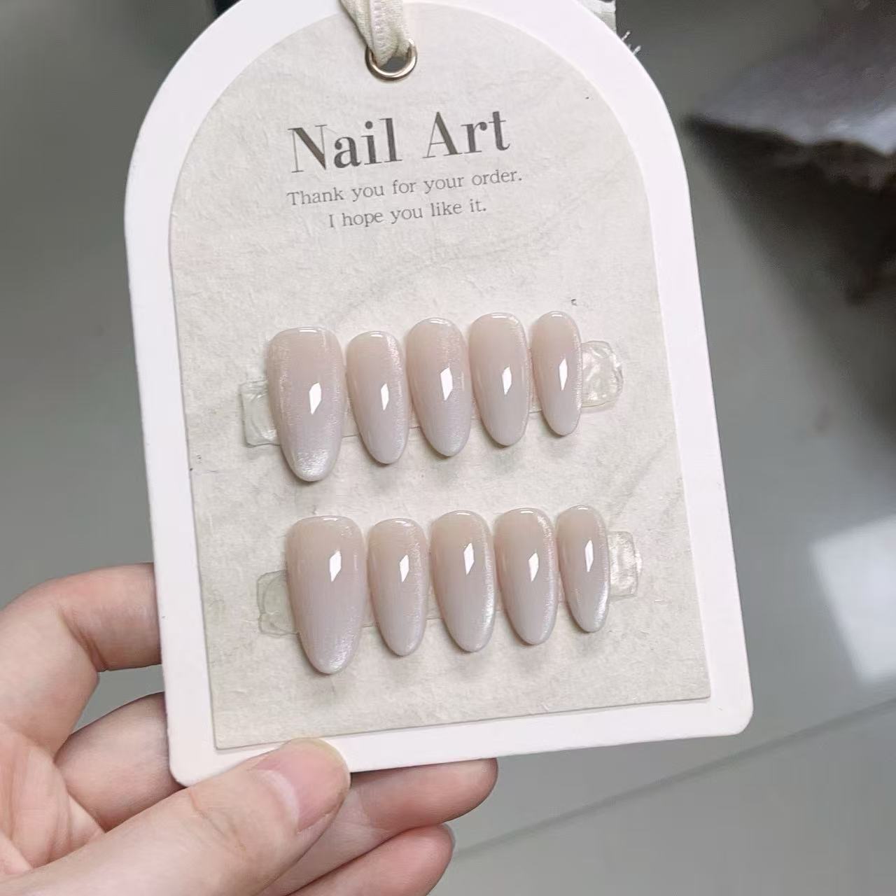 10pcs Solid Color Handmade Pre - Nail Art French Nails recension och pris