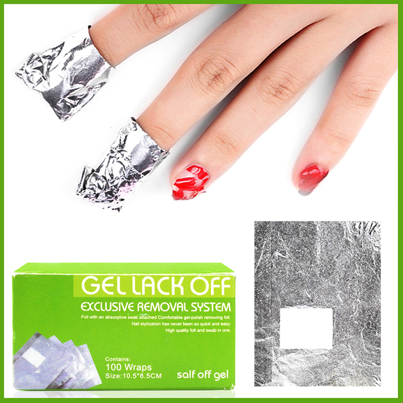 100Pcs/Box Nail Art Foil Polis - Nail Foil Transfer recension och pris