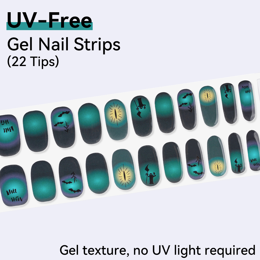 UV FREE Gel Nail Strips 22 Tip - Nail Art Ombre Pink recension och pris
