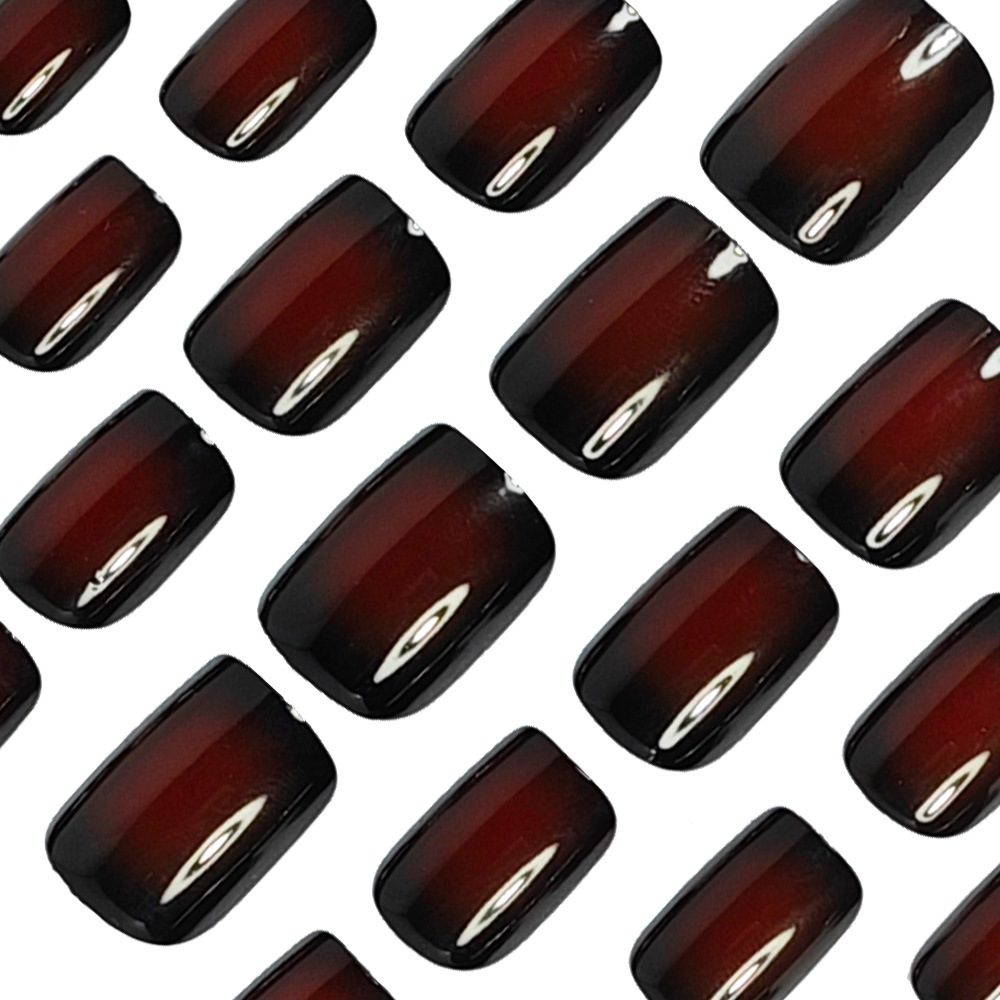 Short Square fake nails for wo - Nail Art French Nails recension och pris