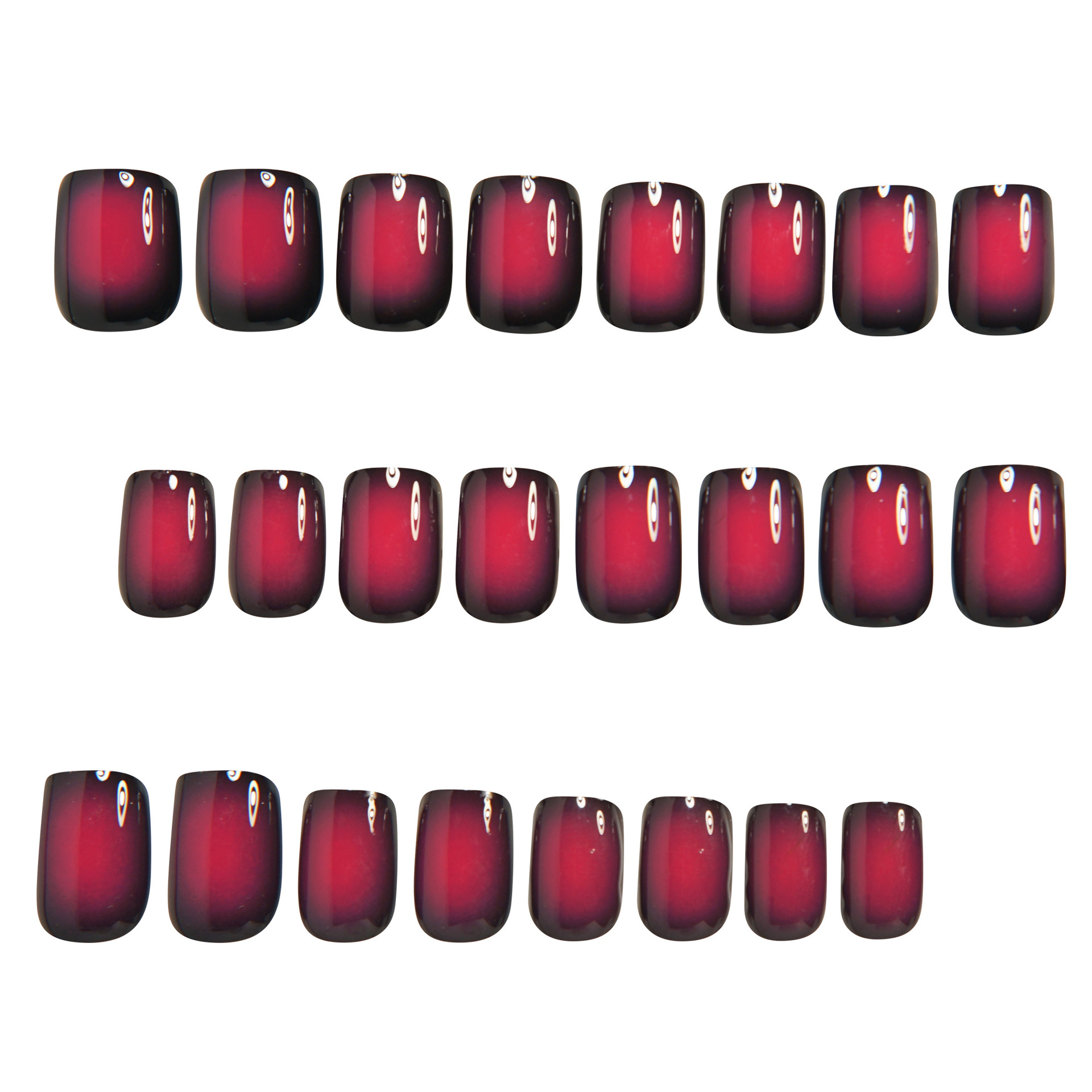 Short Square fake nails for wo - Nail Art French Nails recension och pris