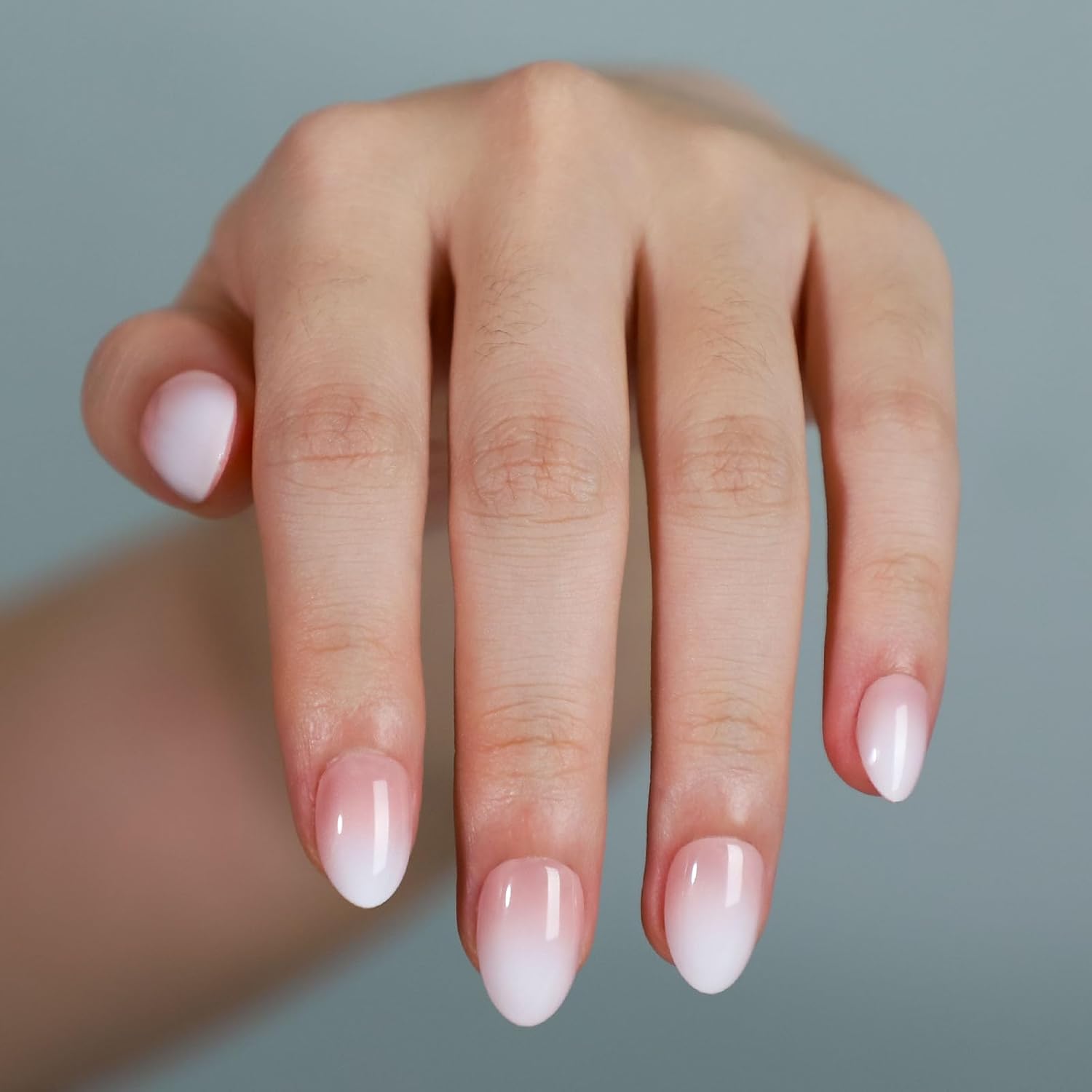 120PCS Medium Oval Ombre Pink  - Nail Art Ombre Pink recension och pris