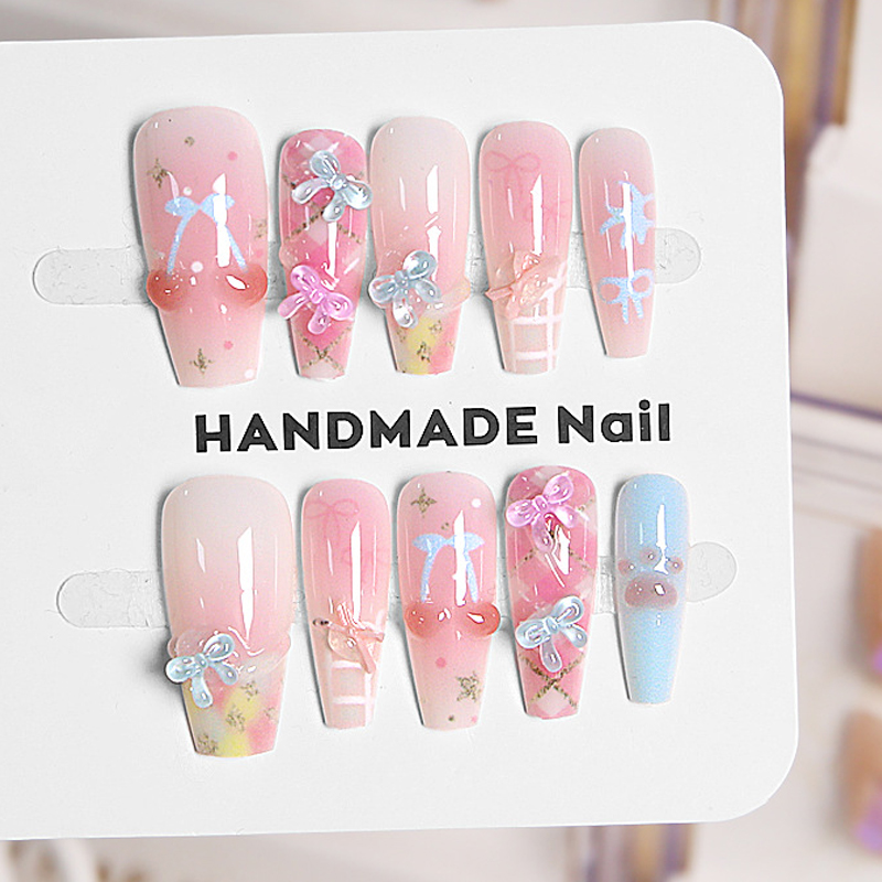 10Pcs French Sweet Cool Light  - Nail Art French Nails recension och pris