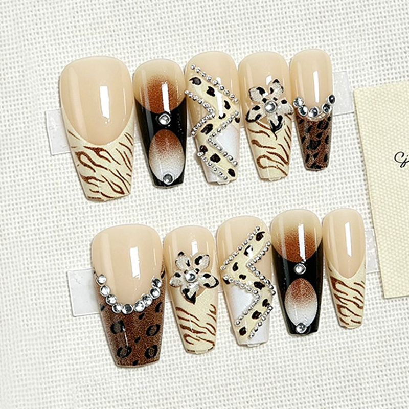 10Pcs French Sweet Cool Light  - Nail Art French Nails recension och pris