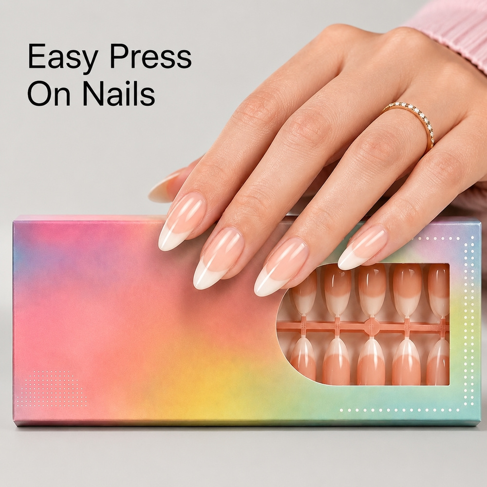 150Pcs Ins Trendy French Ombre - Nail Art Ombre Pink recension och pris