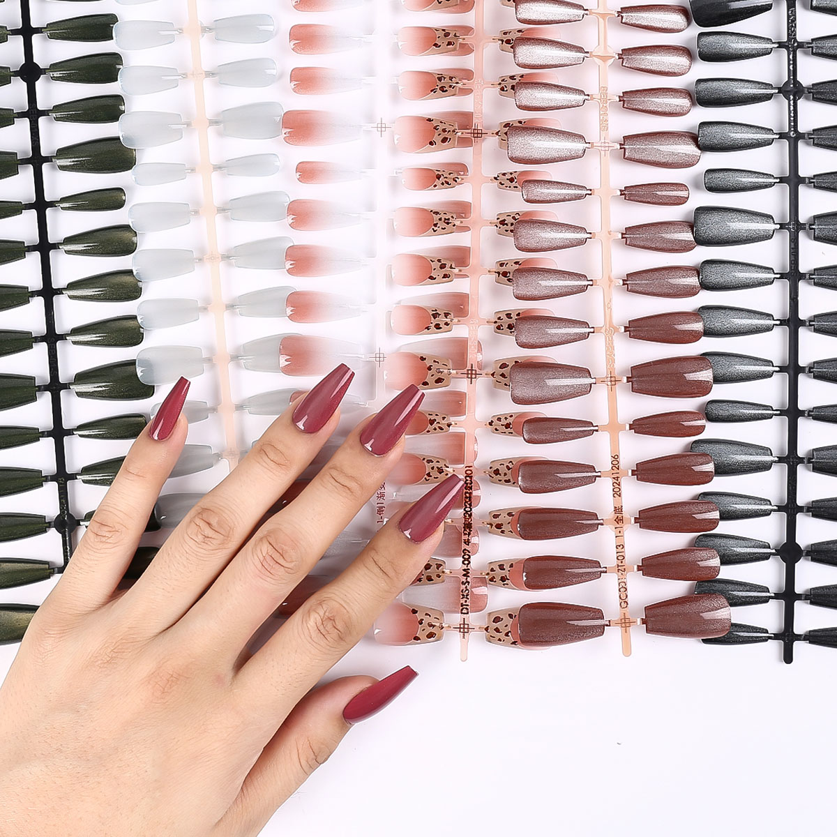 30Pcs Oval Short Pink Press on - Nail Art Ombre Pink recension och pris