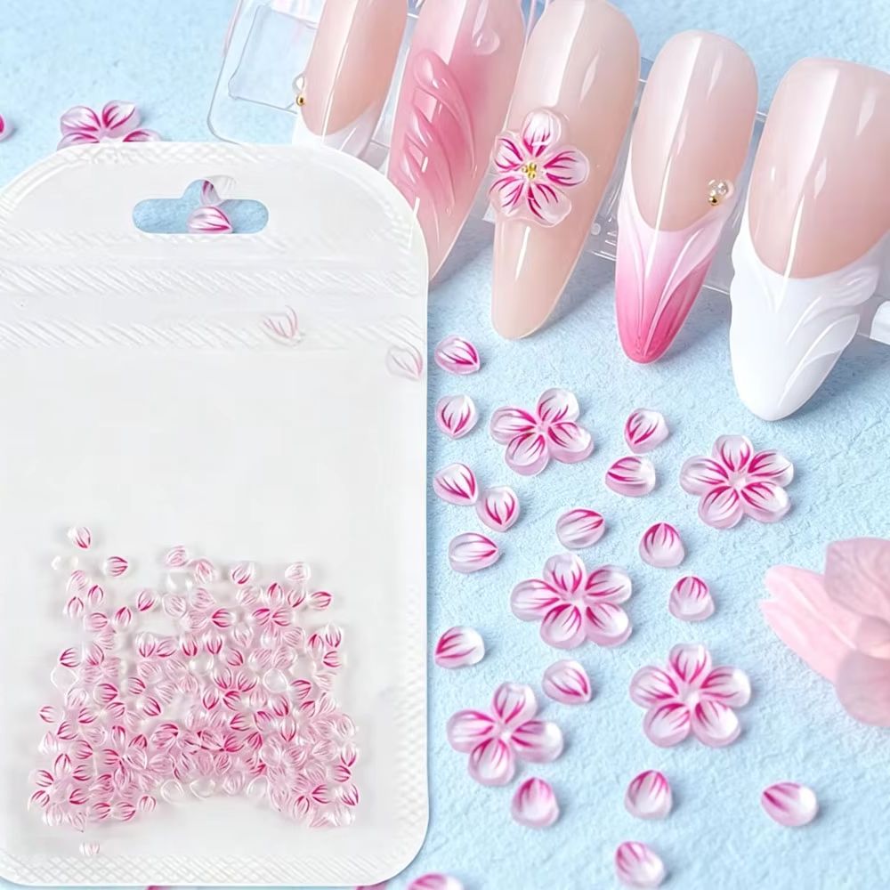 100Pcs Clear Ombre Pink Resin  - Nail Art Ombre Pink recension och pris
