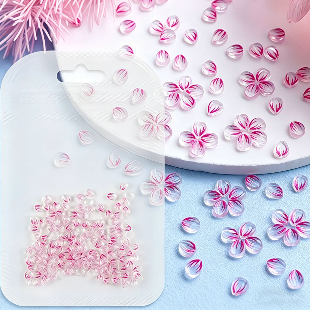 100Pcs Clear Ombre Pink Resin  - Nail Art Ombre Pink recension och pris