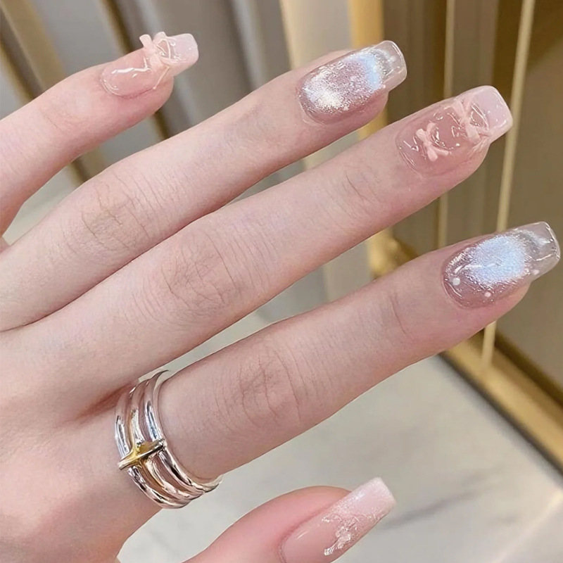 24pcs Pink Ombre Short Square  - Nail Art Ombre Pink recension och pris