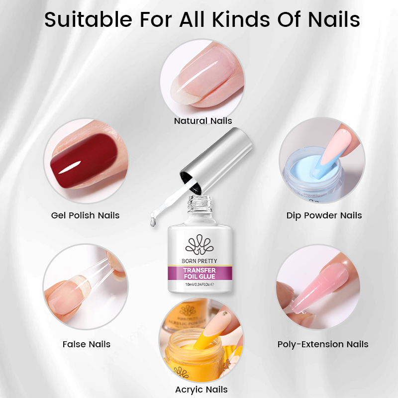 BORN PRETTY Nail Foil Glue Gel - Nail Foil Transfer recension och pris
